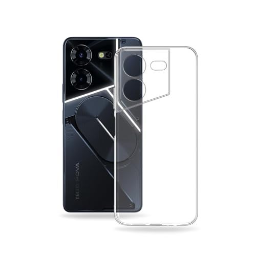 Plus Clear Transparent Back Case Cover for Tecno Pova 5 Pro 5G | Full Device Protection | Shockproof TPU | Flexible Silicone Back Cover Case – Transparent - Image 3