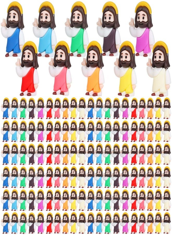 Thrilez 70 Pcs Mini Jesus Blessing Gesture - Small Pocket Jesus Figures Dashboards Jesus Religious Gifts for Christian, Easter Egg Stuffers - Image 1