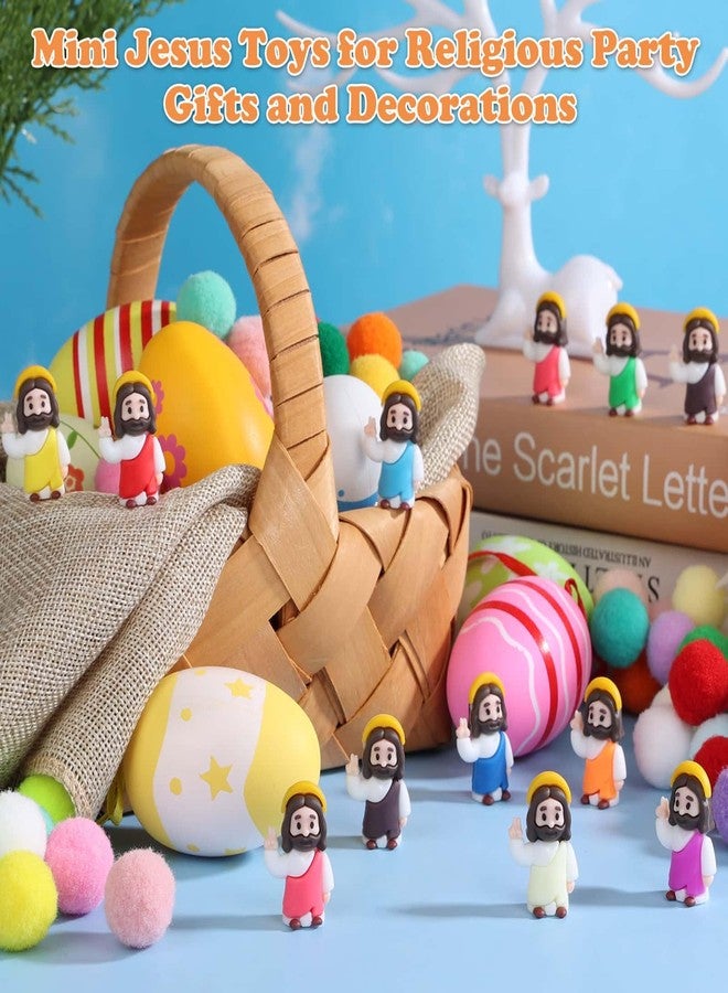 Thrilez 70 Pcs Mini Jesus Blessing Gesture - Small Pocket Jesus Figures Dashboards Jesus Religious Gifts for Christian, Easter Egg Stuffers - Image 2