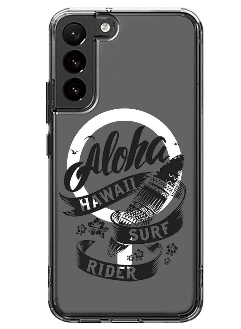 Theodor Magnetic Case for Samsung Galaxy S23 Plus 6.6-inch Compatible with MagSafe Wireless Charging, Shockproof Phone Bumper Cover Aloha hawaii Surf rider Black copy - Image 1