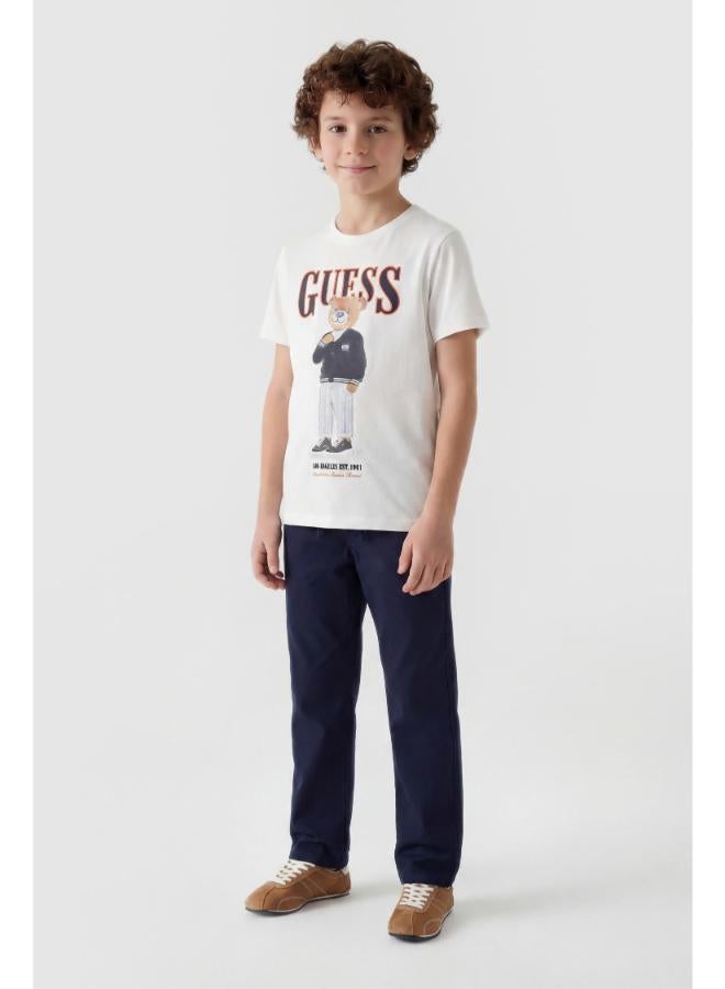 GUESS Youth Graphic Crew Neck T-Shirt - Image 4