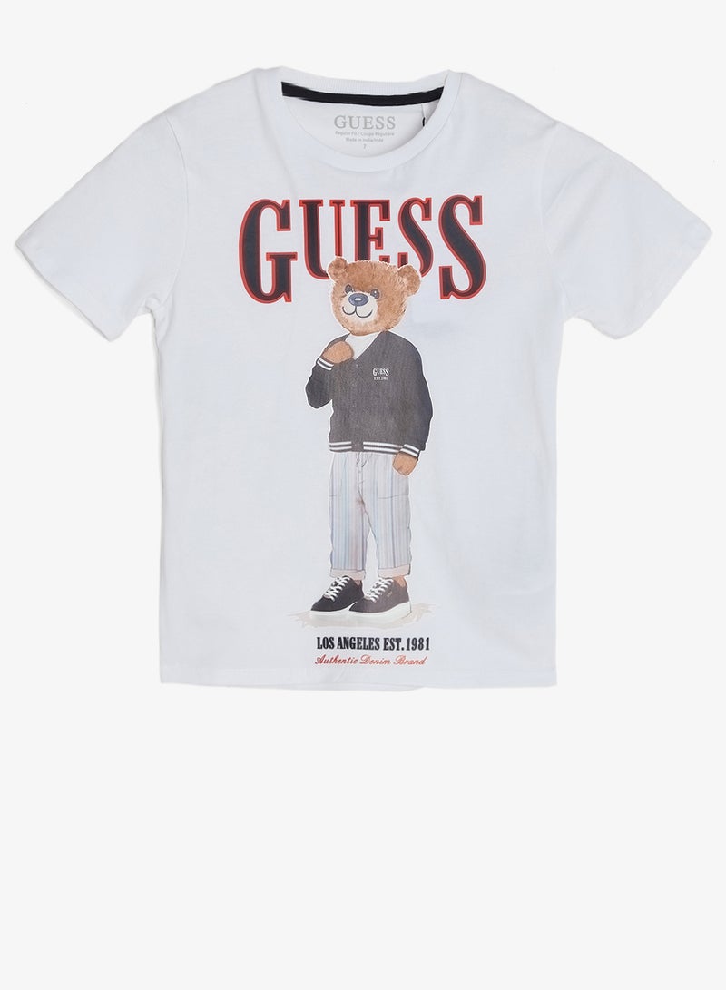 GUESS Youth Graphic Crew Neck T-Shirt - Image 1