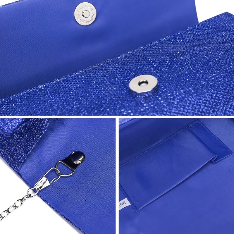 Outrip Women's Evening Bag Clutch Purse Glitter Party Wedding Handbag with Chain - Image 5