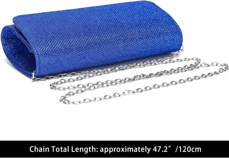 Outrip Women's Evening Bag Clutch Purse Glitter Party Wedding Handbag with Chain - Image 4