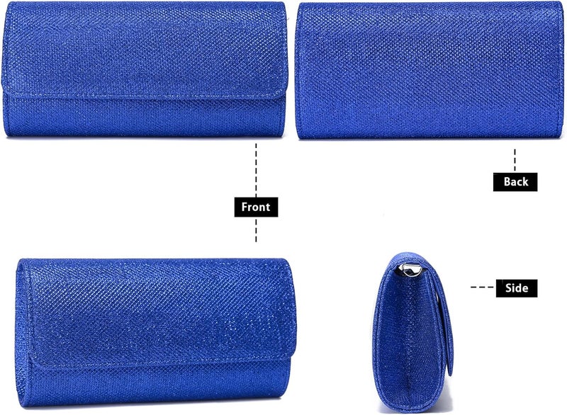 Outrip Women's Evening Bag Clutch Purse Glitter Party Wedding Handbag with Chain - Image 3