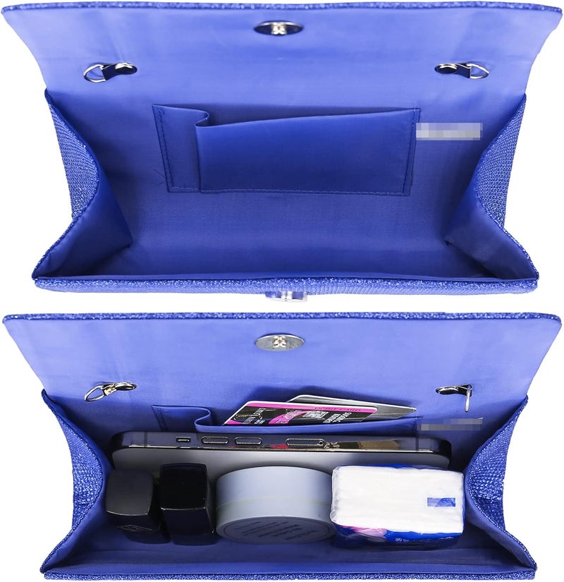 Outrip Women's Evening Bag Clutch Purse Glitter Party Wedding Handbag with Chain - Image 2