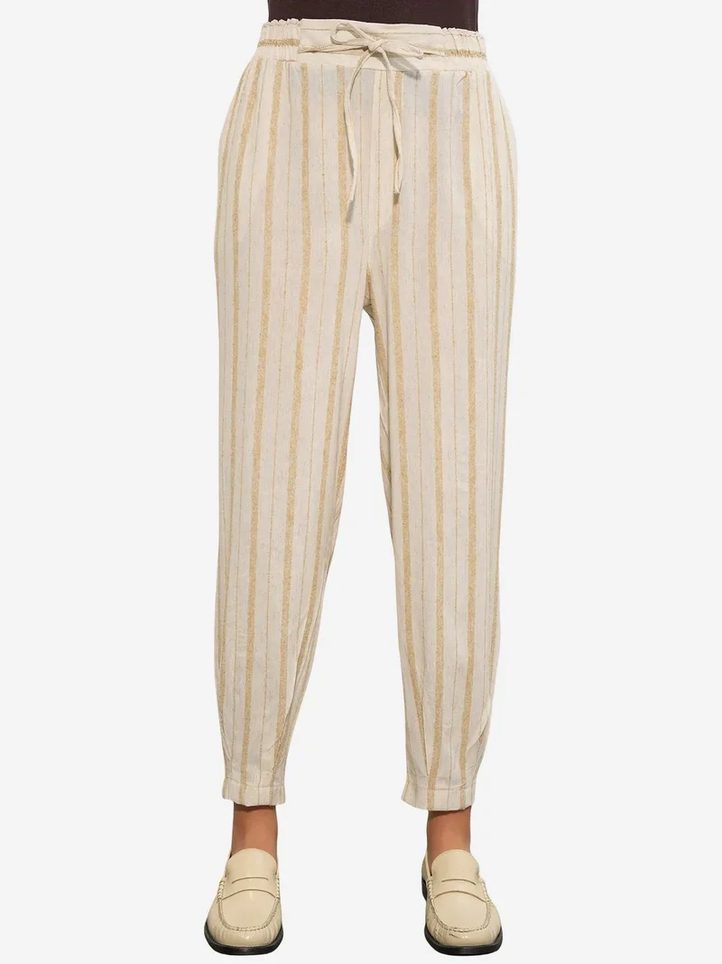 BDART Striped Linen-blend Jogger Pants