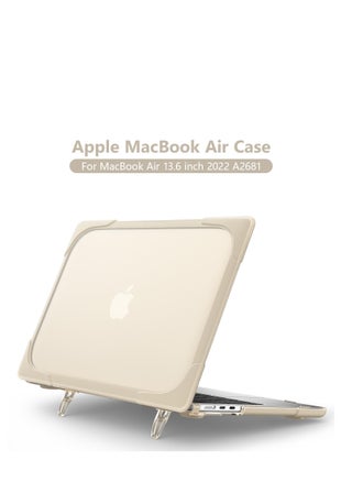 Hard Shell Case Cover with Kickstand Shockproof Function for MacBook Air 2022 (A2681) 13.6inch Khaki - pzsku/ZE93868B9AA2407F48DE8Z/45/_/1664351557/cc0efaad-2db8-4767-9604-7f9c7ca28a04