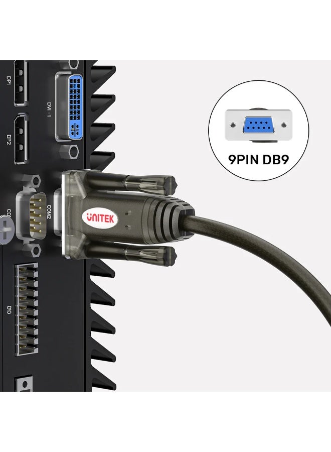 UNITEK USB-A to RS232 Serial Cable (DB9 Female), USB to DB9 Adapter with Prolific PL2303 Chipset, 1Mbps Data Transfer, Compatible with Windows/macOS/Linux for POS, PLC, Modems - Image 4