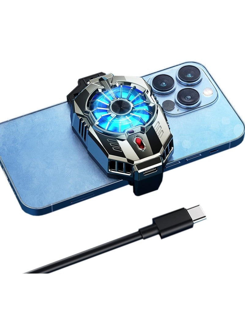 Phone Cooler Gaming Fan, 92mm, LED, Dual Speeds, RGB, Mobile Cooler for iPhone & Smartphones 4.5-7in, Live Streaming - Image 3