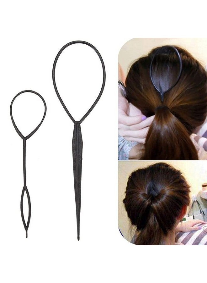 كرونيكس مجموعة من 4 قطع من CHRONEX، دبابيس شعر سحرية سوداء، أداة ضفائر الشعر DIY - Image 3