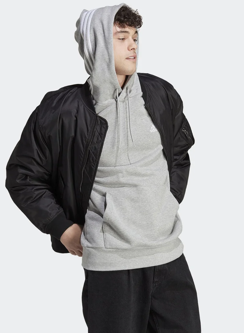 Adidas 3 Stripe Essential French Terry Hoodie