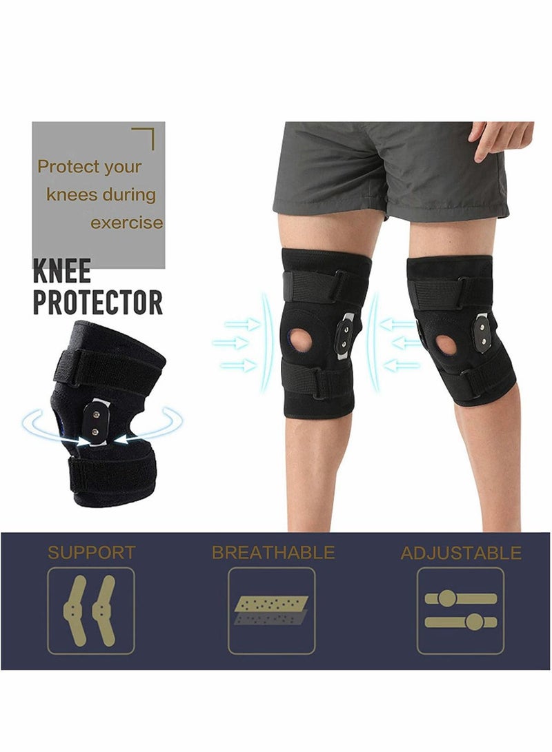 Y&D Decompression Knee Brace, with Side Stabilizers, for Pain Relief, Adjustable Compression Band, Suitable Men and Women - Image 2
