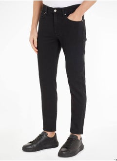 Calvin Klein Jeans Calvin Klein Jeans Men's Jeans - Slim Taper - Casual Bottoms - Cotton , Black  - Image 1