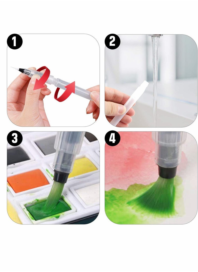 Y&D Watercolor Pen Set, Water-soluble Refillable Pen, Suitable for Painting Lovers and Beginners, Various Types of Brushes to Meet a Variety Scenes (6 PCS)  - Image 2