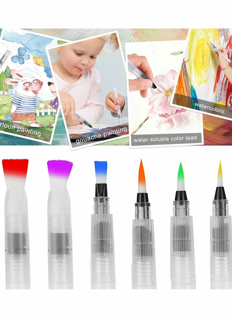 Y&D Watercolor Pen Set, Water-soluble Refillable Pen, Suitable for Painting Lovers and Beginners, Various Types of Brushes to Meet a Variety Scenes (6 PCS)  - Image 5