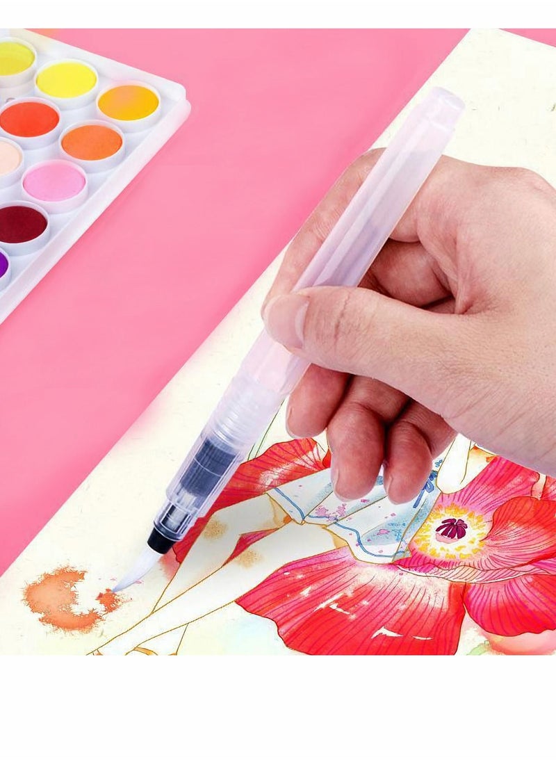 Y&D Watercolor Pen Set, Water-soluble Refillable Pen, Suitable for Painting Lovers and Beginners, Various Types of Brushes to Meet a Variety Scenes (6 PCS)  - Image 4