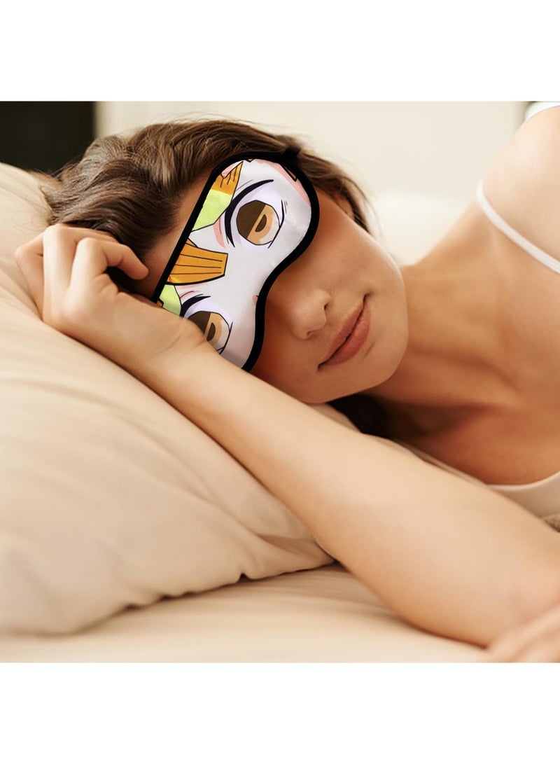 SYOSI Anime Demon Slayer Sleep Eye Mask Agatsuma Zenitsu Sleep Mask Blinders for Sleep 100% Blackout Eye Mask for Sleeping, Night Blindfold for Women Men,Contains Ice Pack - Image 5