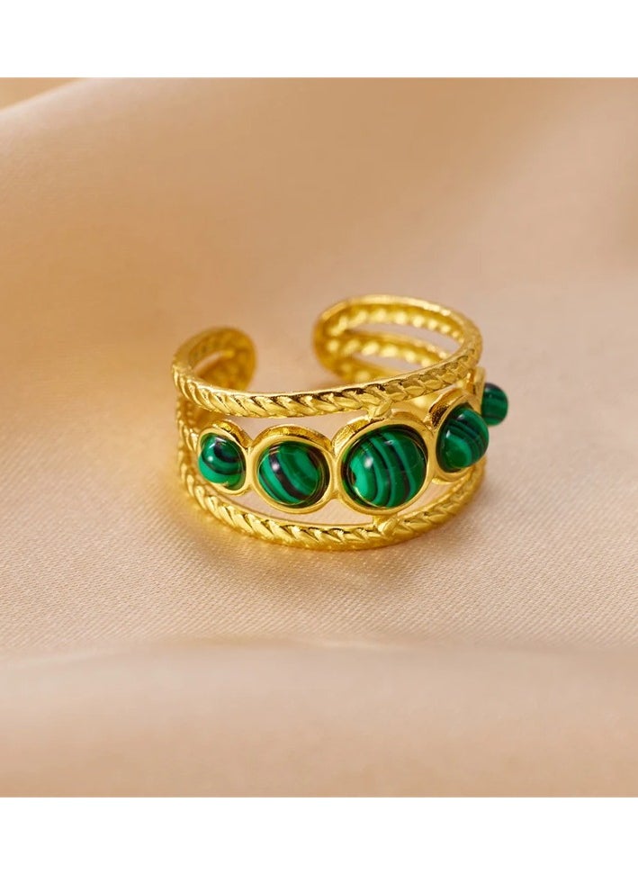 Green Marbles Free Size Stainless Steel Golden Ring - pzsku/ZE9390EA69C8D9DC62CC1Z/45/_/1737287595/6e5ba132-20e0-4cb8-8939-c9b97f2ac5b9