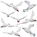OULUN 8Pcs Large Realistic Seagull Balloons Flying Seagull Inflatable Toy Blow Up Summer Beach Bird Balloons Flying Swimming Pool Outdoor Hawaiian Pool Party Decorations - Image 2