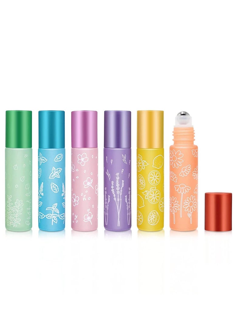 Generic Essential Oil Roller Bottles, 10ml Roll on bottle with Stainless Steel Balls, Portable Refillable Clear Perfume Sample Bottles, Opener and Dropper included  - Image 1