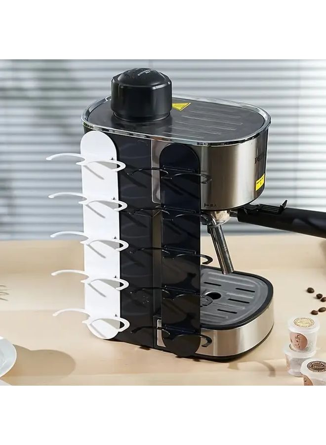 Self-Adhesive White Coffee Pod Holder Vertical Storage For K Cups - Image 1