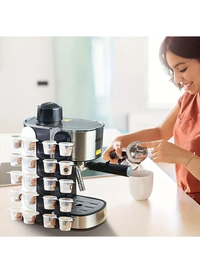 Self-Adhesive White Coffee Pod Holder Vertical Storage For K Cups - Image 5