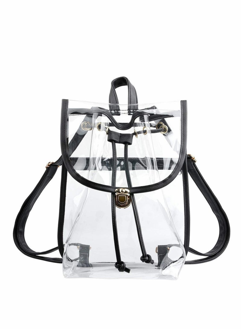 Clear Backpack Heavy Duty Drawstring Sports Gym Bag for Women Men Children Large Size - Image 3