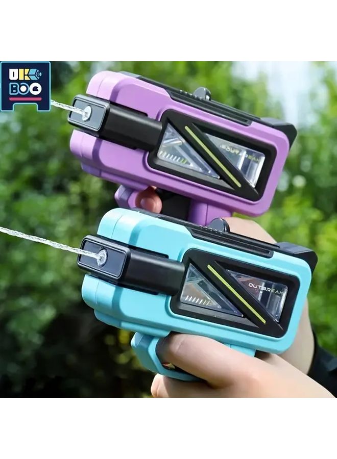 Blue Multiplayer Water Gun Outdoor Pool Party Toy Durable Plastic - Image 3