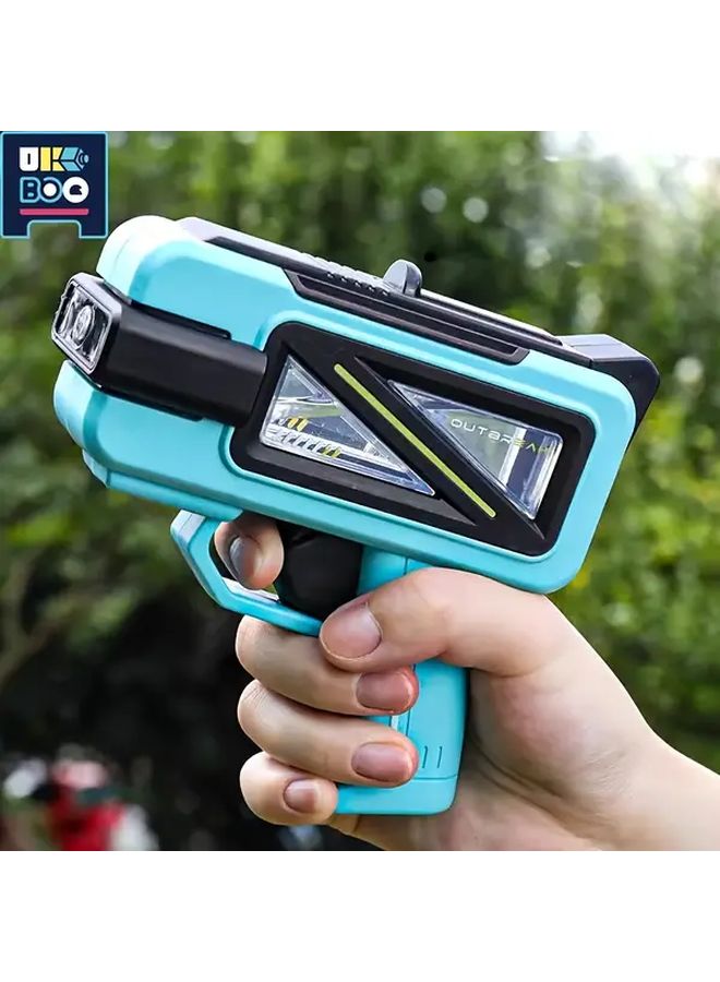Blue Multiplayer Water Gun Outdoor Pool Party Toy Durable Plastic - Image 1