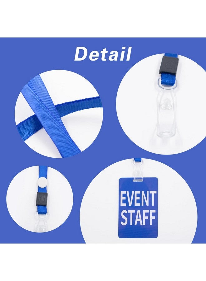 SnowTing Event Staff Lanyard With Plastic Card Holder, Pass Card Badges Event Id Holder For Party Birthday Gaming Sporting Events Concerts Festival Business Movie Theme, 3.3 * 2.2In (12Pcs) - Image 5