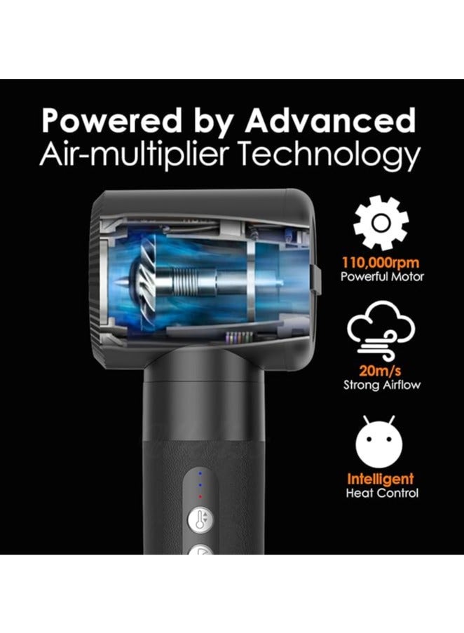 عام مجموعة فرشاة مجفف الشعر 7 في 1، فرشاة هواء ساخن، مكواة تجعيد لليسار واليمين، مجفف شعر عالي السرعة 120,000 دورة في الدقيقة بالأيونات السلبية، أداة تصفيف تجعيد تلقائية - Image 4