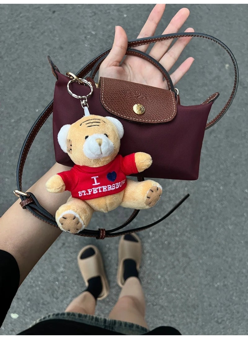 Longchamp Women's Mini handbag,Crossbody Bags,Shoulder Bag Shoulder strap with buckle,Claret Classic Style - Image 2