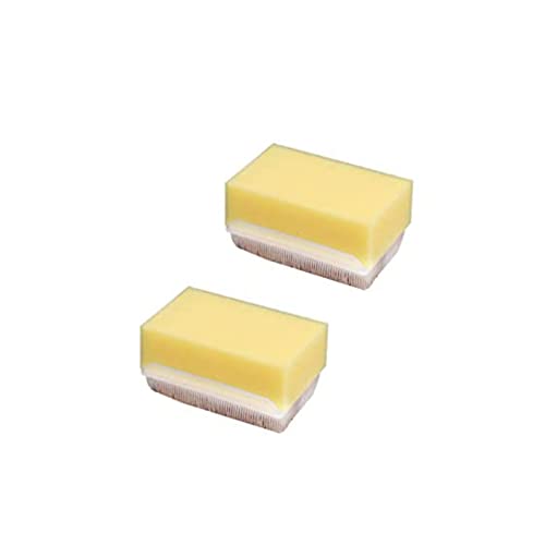 Safe-O-Kid® Sensory Scrubber and Brush for Kids – Soft, Gentle Bath Scrubber for Sensory Development, Skin Care, and Therapeutic Use, Yellow - Pack of 2 - Image 1