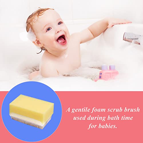 Safe-O-Kid® Sensory Scrubber and Brush for Kids – Soft, Gentle Bath Scrubber for Sensory Development, Skin Care, and Therapeutic Use, Yellow - Pack of 2 - Image 2