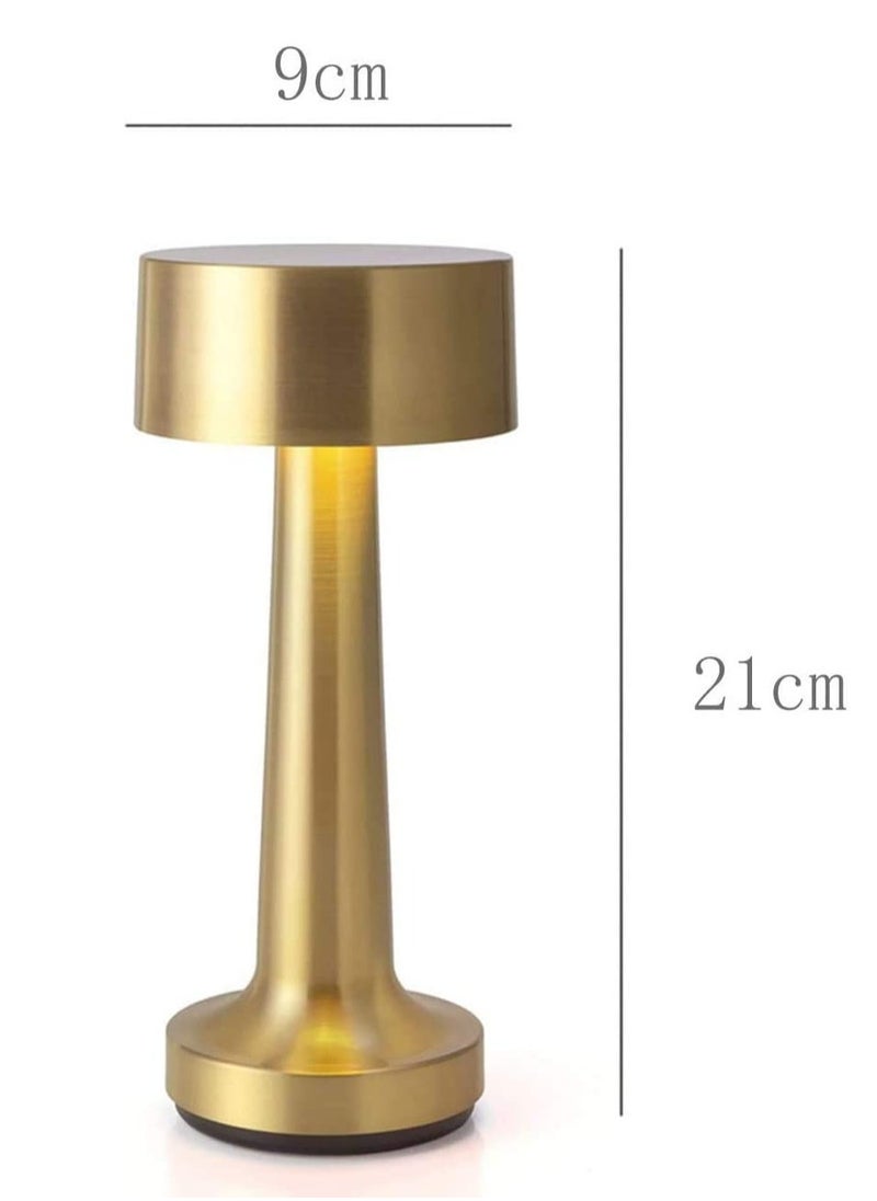 Prime Portable Cordless Modern Table Lamp Cordless Lighting 3W Dimmable 3 Mode Touch Switch LED Rechargeable Wireless Aluminium Desk Lamp for Restaurant Reading Bar Coffee Shop  - Image 3