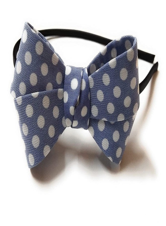 كرونيكس إكسسوارات شعر من كرونكس، فيونكات عقدة بنقشة مربعات مثبتة على طوق شعر بلاستيكي للأطفال والفتيات والنساء. عبوة من 6 قطع - Image 5