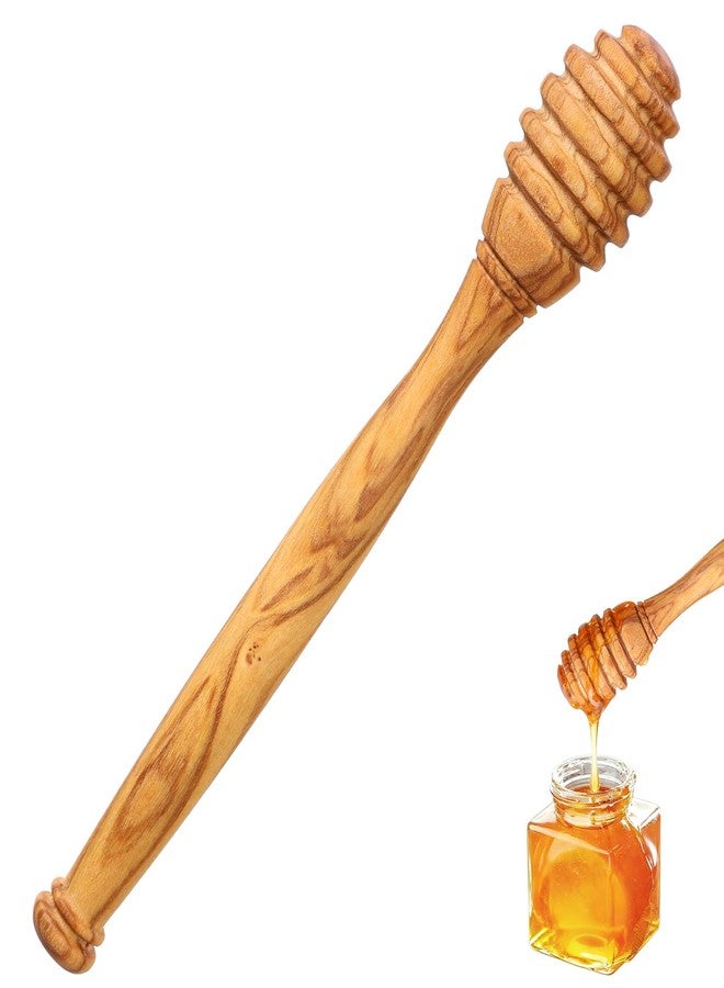 Ymapinc 6.3 Inch Honey Dipper Stick, Ymapinc Olive Wooden Honey Spoon, Wooden Stick for Jars, Stirrer Dipper Spoon, Ideal for Tea & Kitchen Use - Image 1