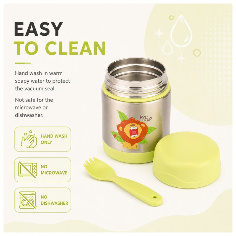 BonBon - Stainless Steel Food Jar - Lion - Image 5