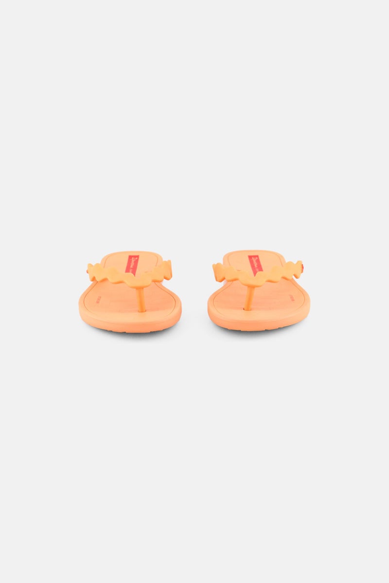 Ipanema Kids Girl Zig Open Toe Slip On Slipper, Orange  - Image 2