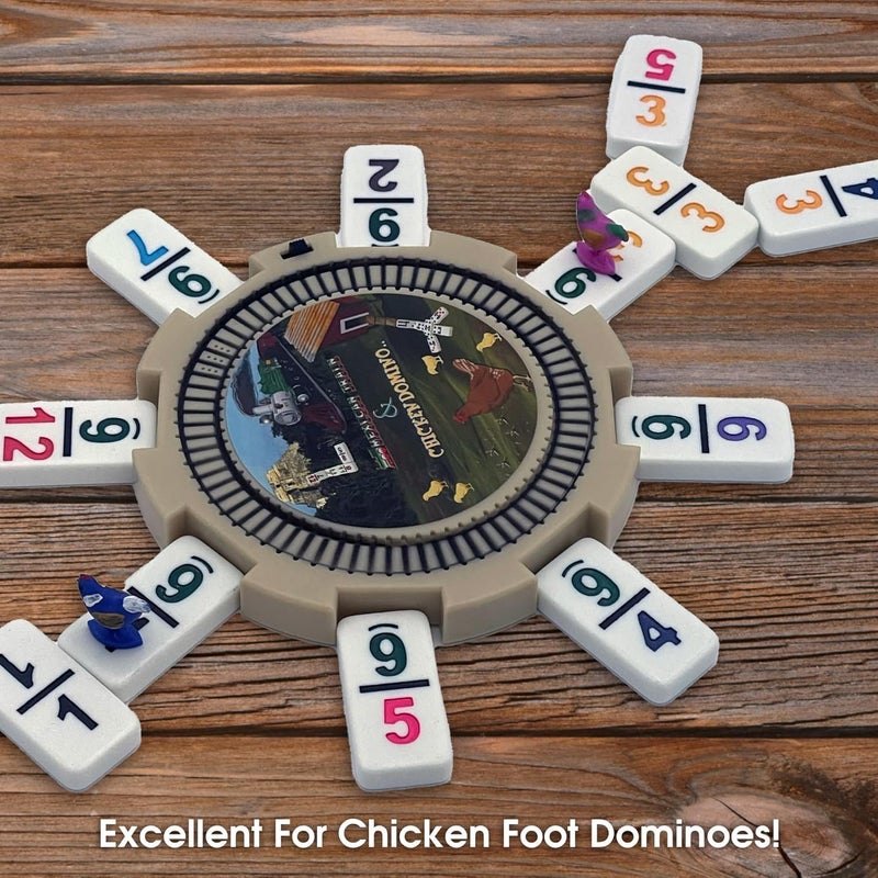 سي إتش إتش علامات دجاج CHH لدومينو الدجاج - ألوان متنوعة - ملحقات ألعاب ممتعة وعالية الجودة - 10 قطع - Image 2