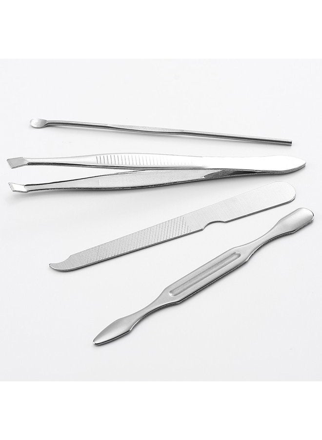 QLL 3 Pack 7Pcs Manicure Set, Stainless Steel Nail Clipper Set with case, Personal Pedicure Kit for Women Men Girls Travel - Image 3