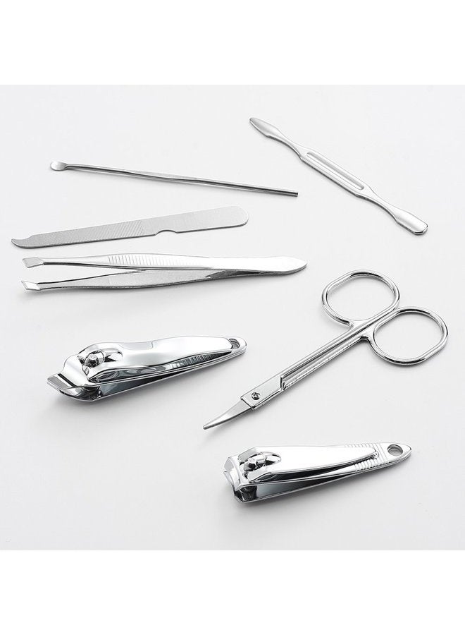 QLL 3 Pack 7Pcs Manicure Set, Stainless Steel Nail Clipper Set with case, Personal Pedicure Kit for Women Men Girls Travel - Image 4