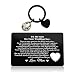 Xiahuyu Son Wedding Gifts from Mom Engraved Wallet Insert Card for Son on Wedding Day To My Son Gifts from Mom Son Wedding Day Gifts Son Wedding Card from Mom - Image 2