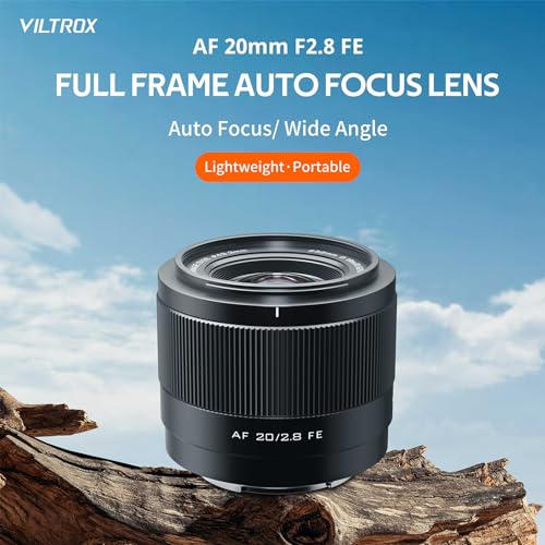 VILTROX عدسة فيلتروكس 20 مم F2.8 FE لعدسات سوني E Mount، عدسة بزاوية واسعة AF 20 مم f/2.8 E Mount كاملة الإطار متوافقة مع سوني ألفا a7 a7III a7R a7RII I a7RIV a7S a7SII a9 a7C a6700 zv-e100 a6600 a6400 - Image 2