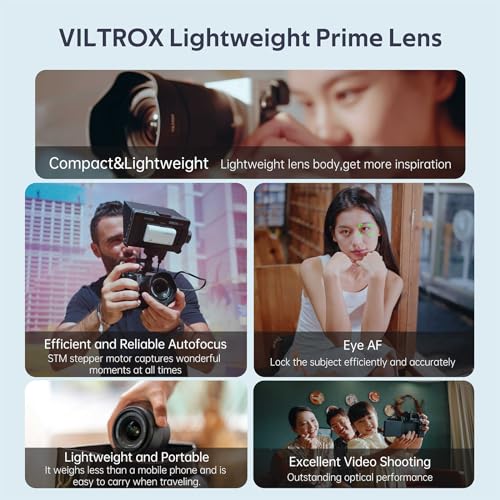 VILTROX عدسة فيلتروكس 20 مم F2.8 FE لعدسات سوني E Mount، عدسة بزاوية واسعة AF 20 مم f/2.8 E Mount كاملة الإطار متوافقة مع سوني ألفا a7 a7III a7R a7RII I a7RIV a7S a7SII a9 a7C a6700 zv-e100 a6600 a6400 - Image 4