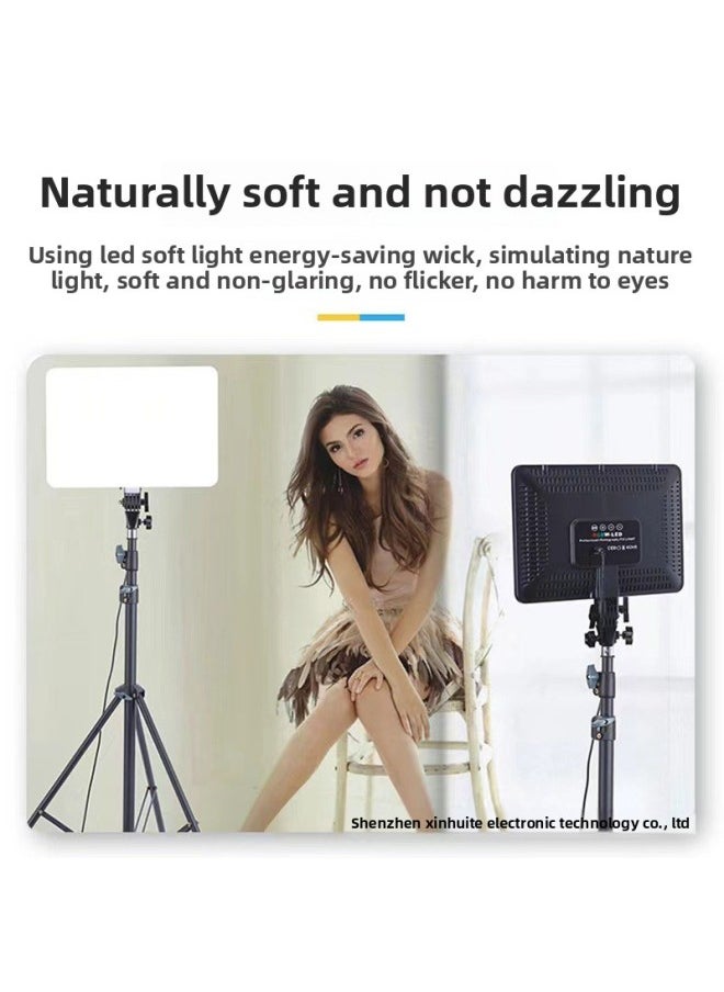 Generic - 10 Inch Flat Panel Light Live Photography Short Video Background Fill Light Colorful RGB Adjustment 14 Inch Square Fill Light-Specifications:10 Inch RGB Flat Lamp (Remote Control) - Image 1