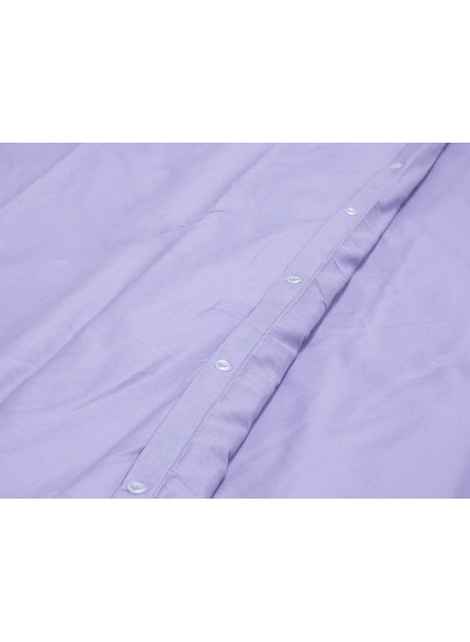برنسيس غطاء لحاف من 3 قطع مع أغطية وسائد cotton_blend أرجواني فاتح 220 x 240سم - Image 3