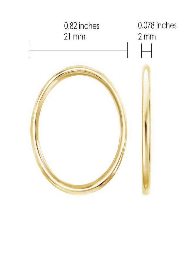 SILVERLINE JEWELRY 2mm Stainless Steel Comfort Fit Unisex Wedding Engagement Band Stacking Ring Set of 3 Rings/Gold, Size 6.5 - Image 4