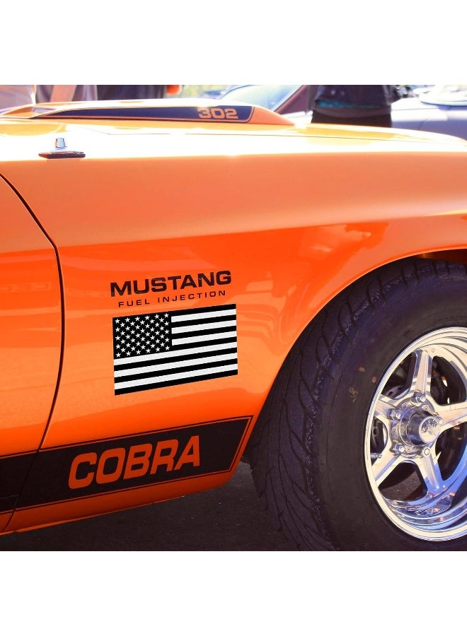 CREATRILL Reflective Subdued American Flag Sticker 3" X 5" Tactical Military Flag USA Decal - Image 5